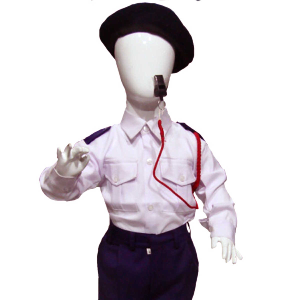 CKD TRAFFIC POLICR COSTUME , HELPER FANCY DRESS COSTUME - 1