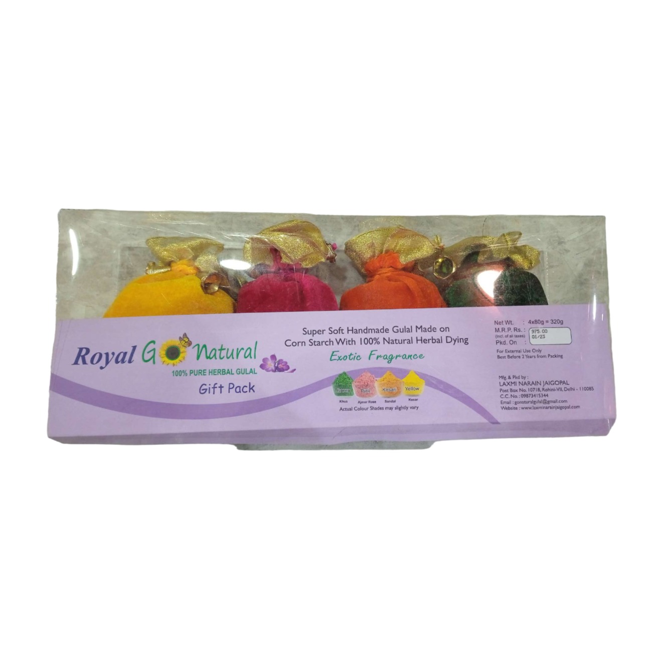 ROYAL GO NATURAL  SOFT GULAL (4pcs X 80gms) - 1