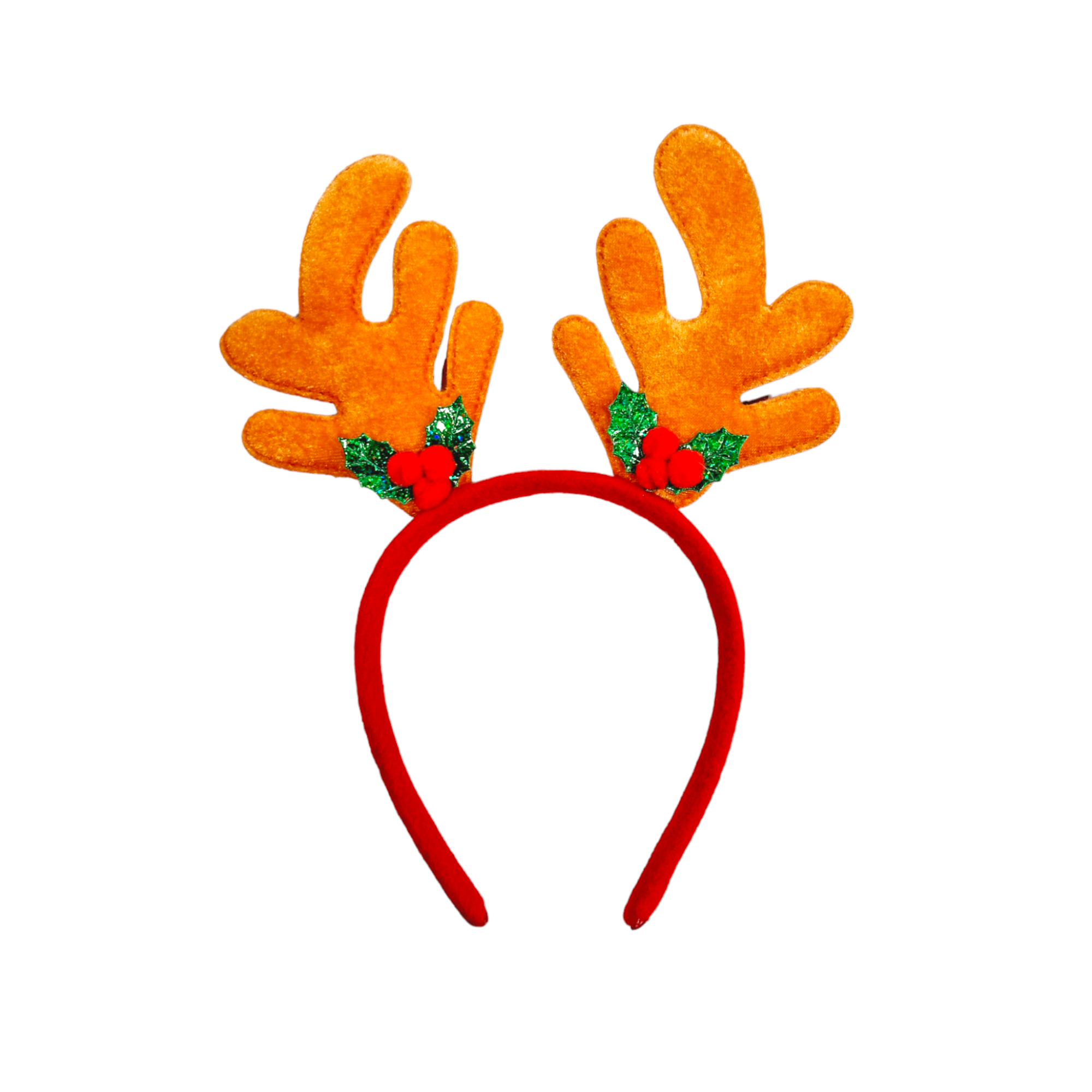 Christmas Reindeer Antlers Headband Deer Horn (Beige) - 1