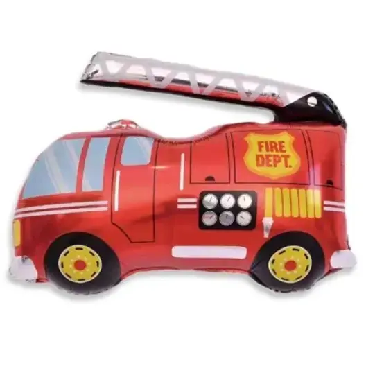 Fire Engine Foil Balloon - 1