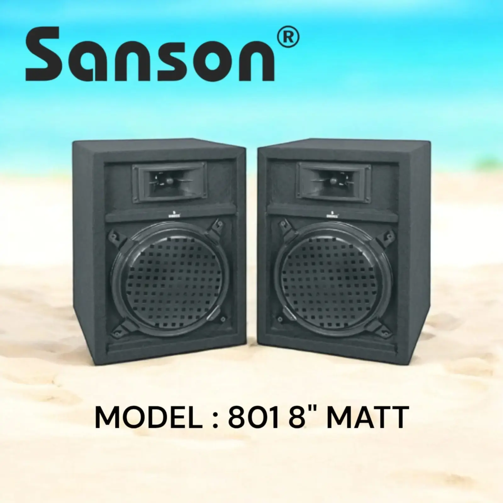 SANSON 801 INCH MATT COLUMN BOX ONE PAIR WITH TWEETER