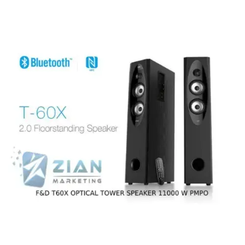 f&d t60x tower speaker available ZIAN MARKETING