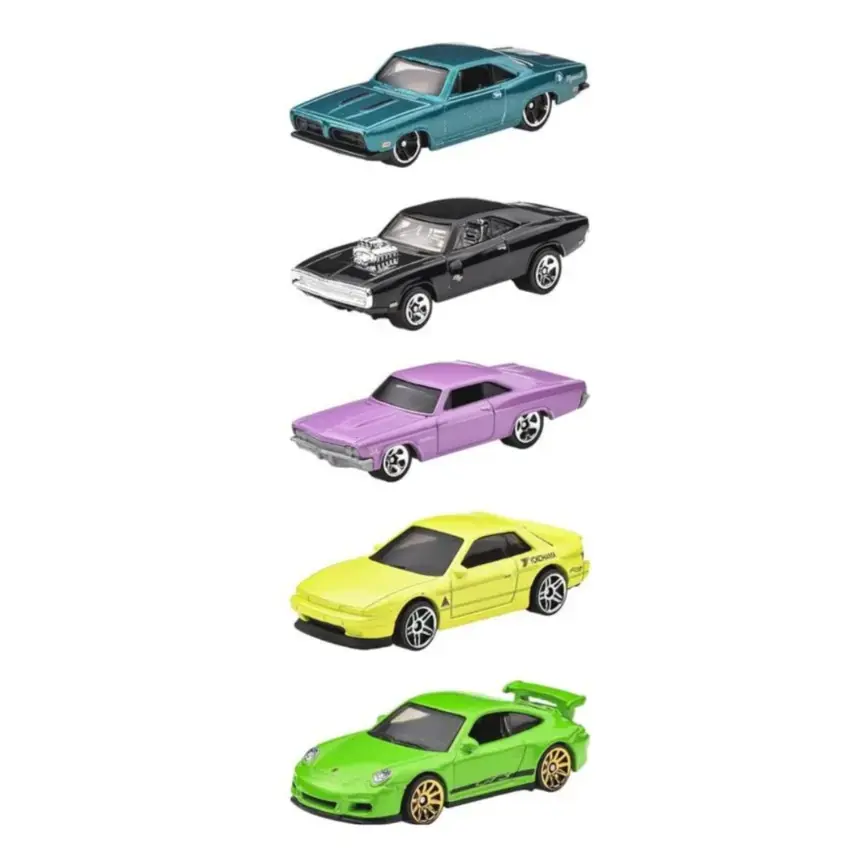 Hot Wheels Fast & Furious 5-Pack Set – Diecast Cars (1:64)