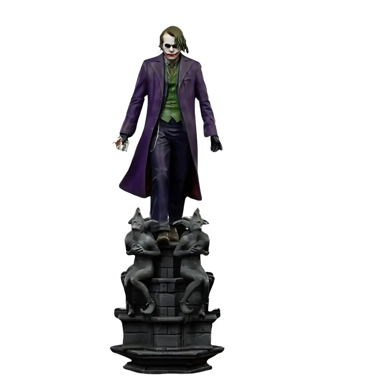THE DARK KNIGHT Statue The Joker Deluxe Art Scale Iron Studios