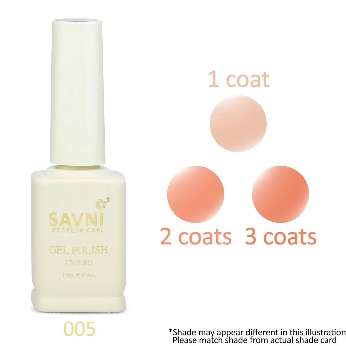 Savni French Color Base Translucent Colors 15ml French 5 - 1