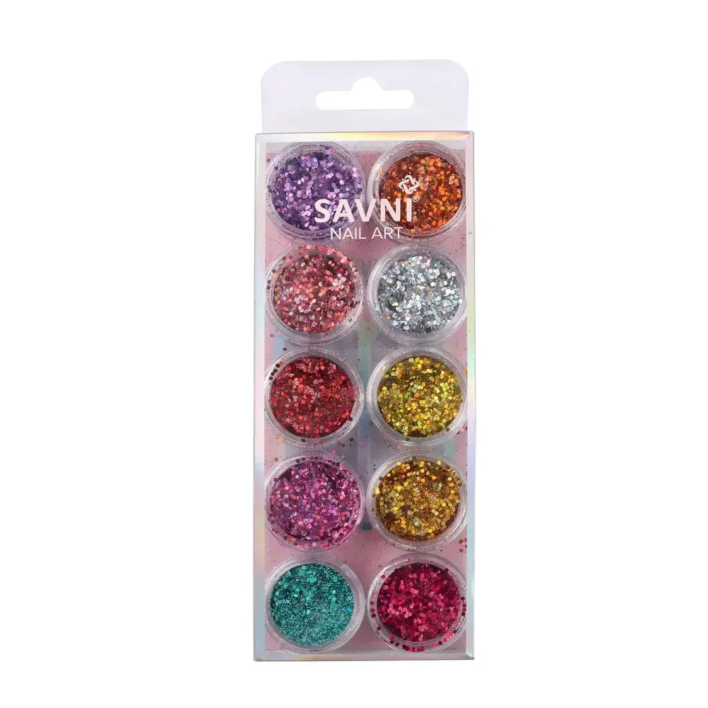 Savni Sugar Glitters, Glitters & Mylars (Pack of 12)  06 - 1
