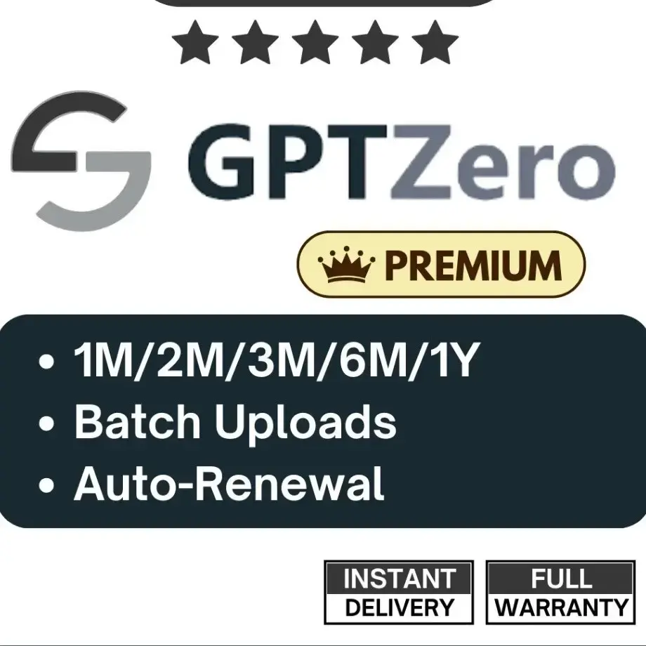 GPTzero PremiumPlan $24 Private Account  300000 words - 1