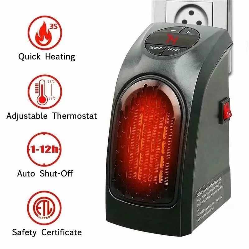 400W Mini Portable Electric Heater - 1