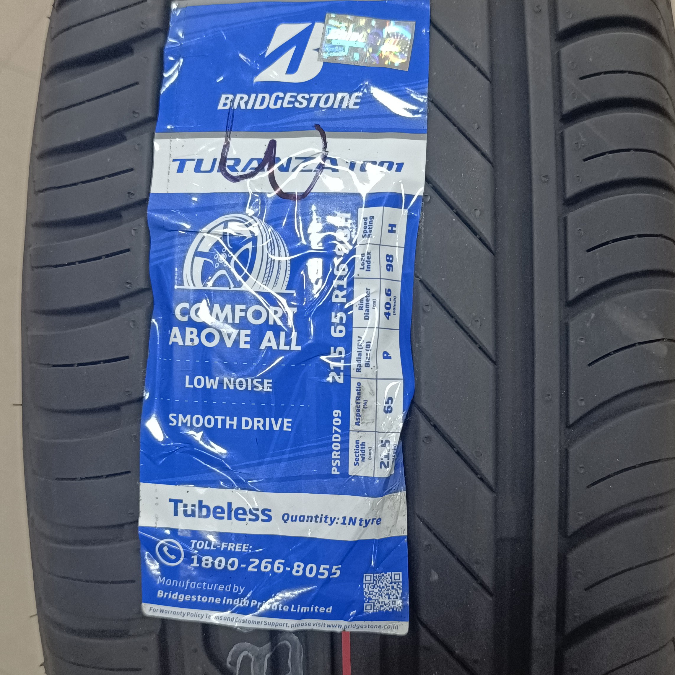 Buy 215/65-16 BRIDGESTONE T01 RAZ TL(4) online at best price 