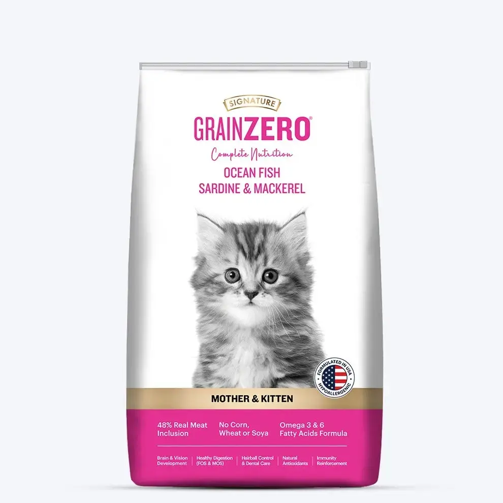 Buy Signature Grain zero Mother And Kitten Dry Cat Food All Breed