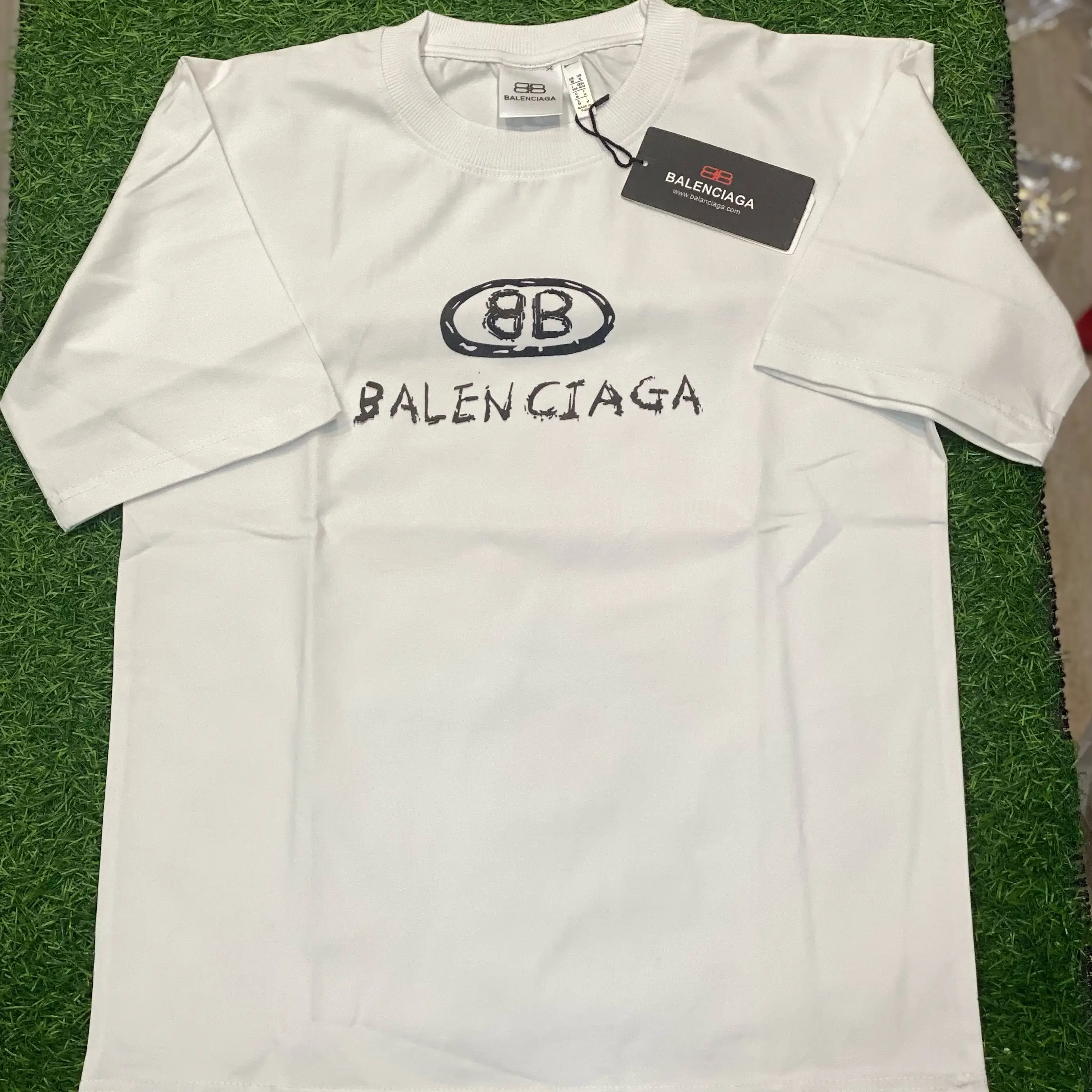 Balenciaga White T Shirt Price Buy Balenciaga White Back Print T
