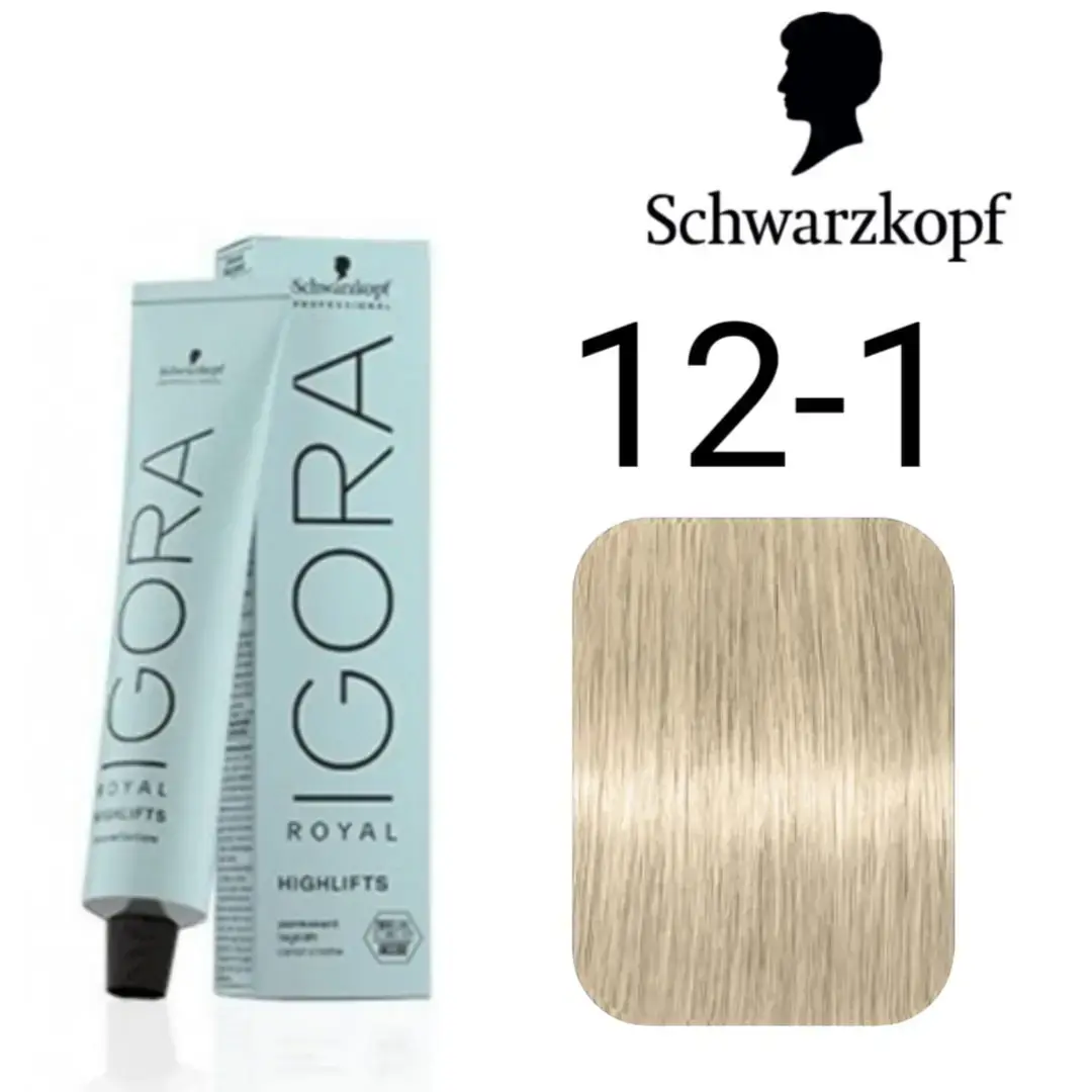 IGORA ROYAL HIGHLIFTS 12-1 SPECIAL BLONDE CENDRE 60ML - 1