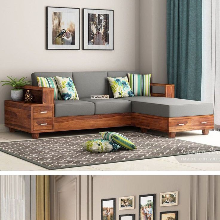WOODEN MART CUSHION SOFA