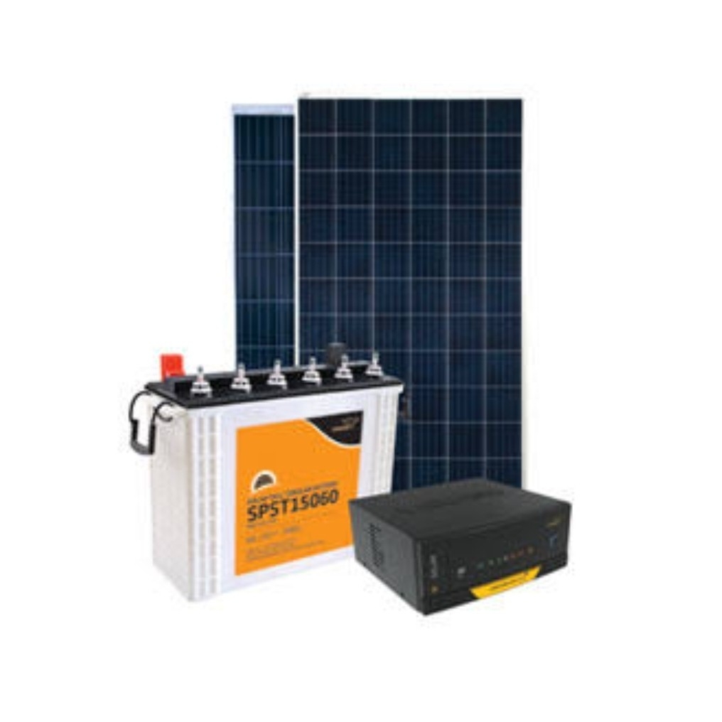 V.Guard 200 Ah Battery  1250 Smart Mobile App Ups 160 Watt Panel - 1