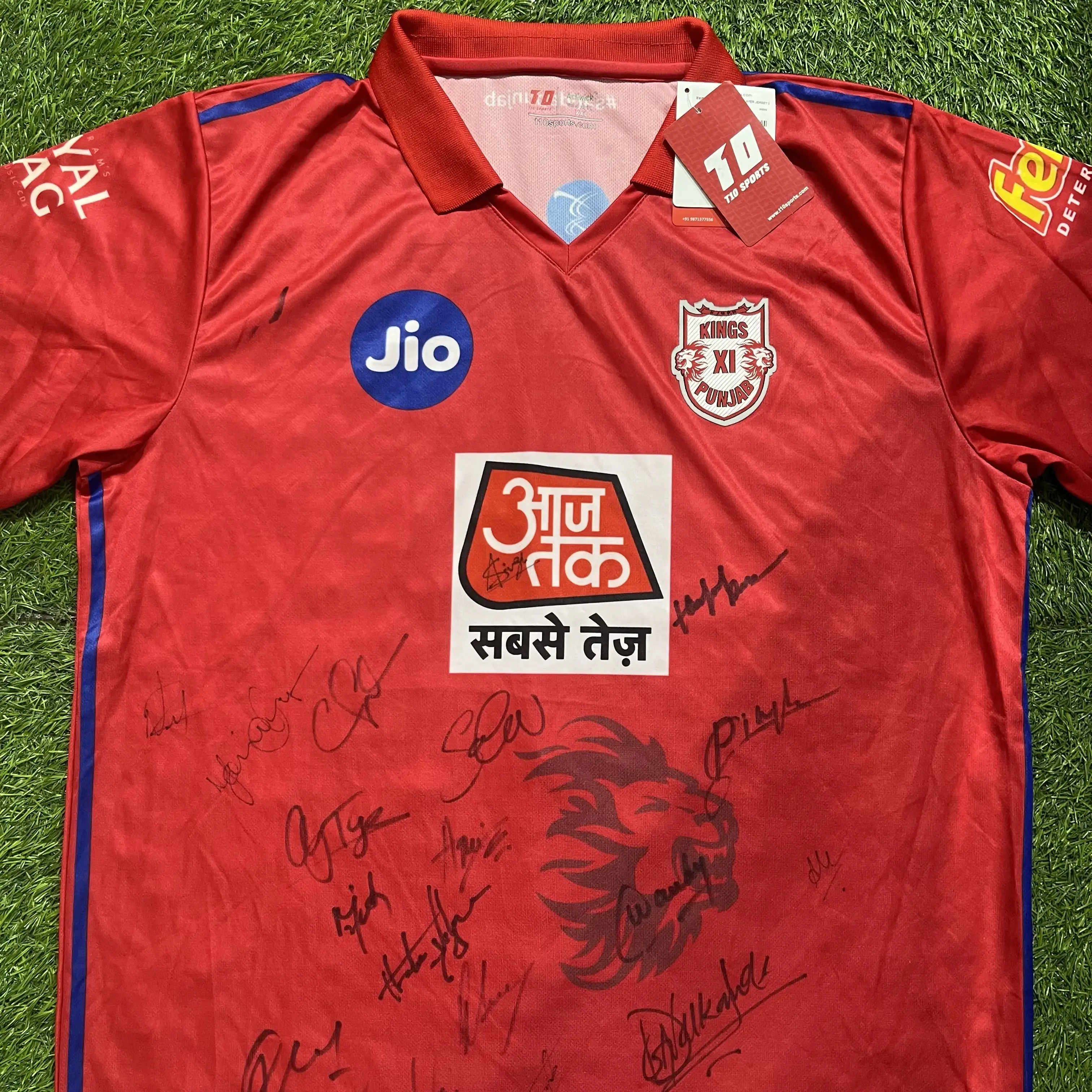 Jersey Number Jersey Of Kings Xi Punjab Buy KXIP Team Handsigned