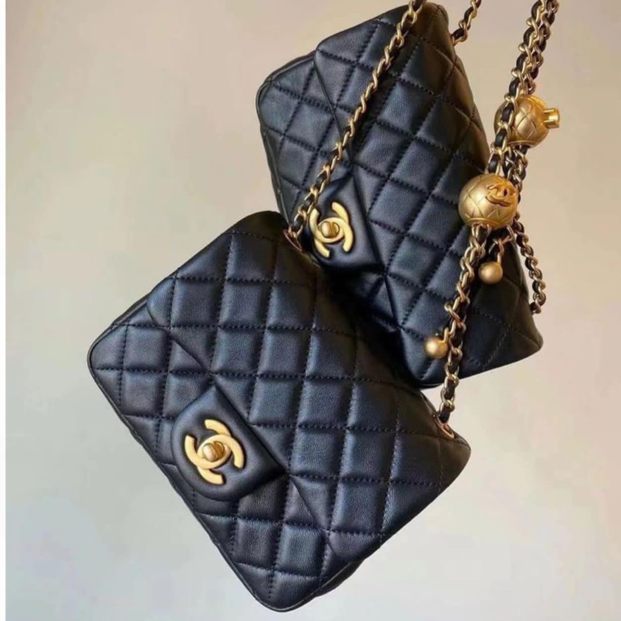 Buy Chanel Quilted CC Crush Mini Flap Black Purse online at best