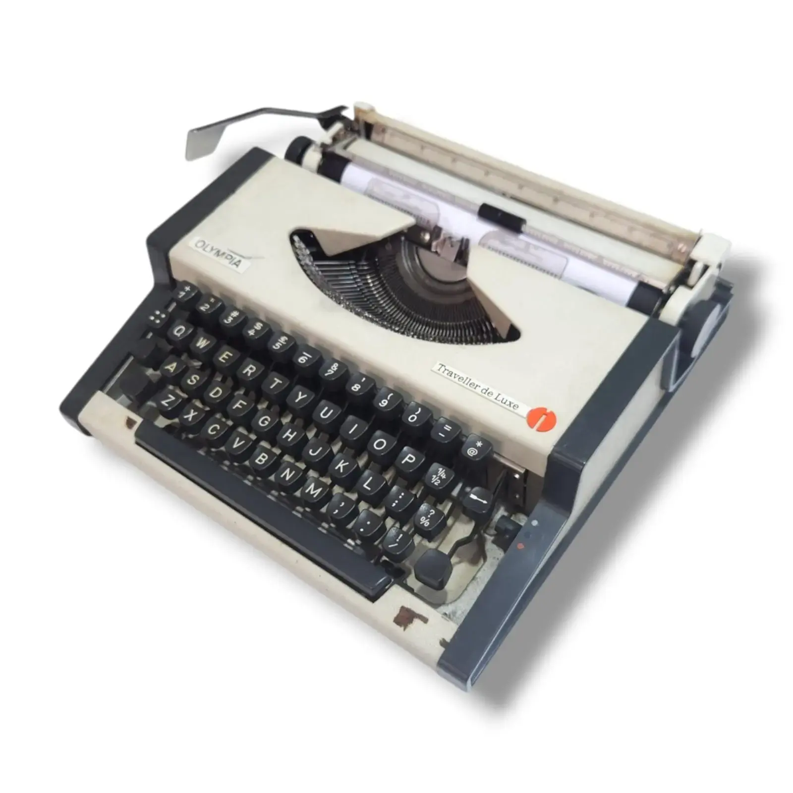 タイプライターOLYMPIA Traveller de luxe(458104) Olympia Traveller De Luxe Typewriter Green, Midcentury 70s