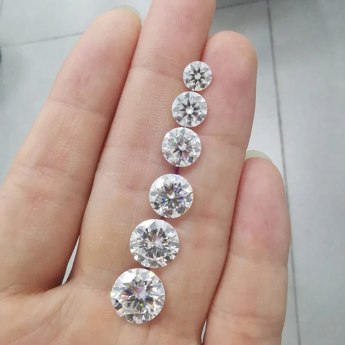 Buy Moissanite Diamond MM With GRA Certificate Carat