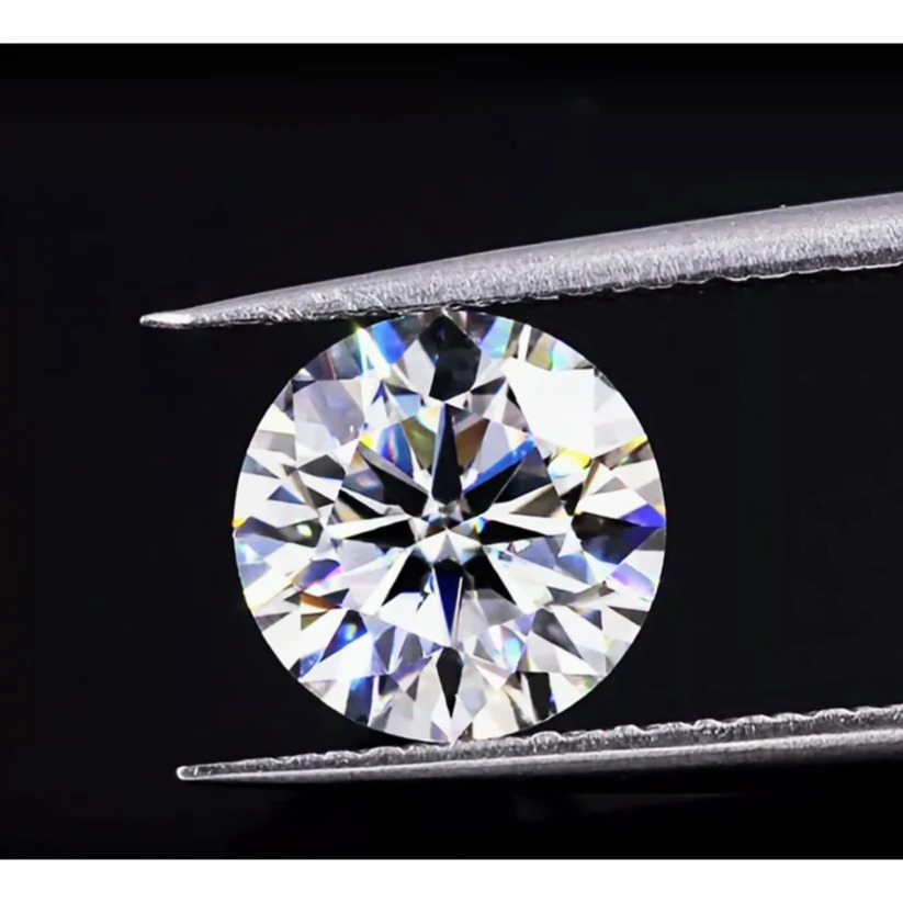 Buy GRA Moissanite Diamond Round Shape VVS1 Clarity D Color