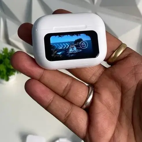 Noise Cancellation Airpods Pro2, 2nd Generation with Display - White