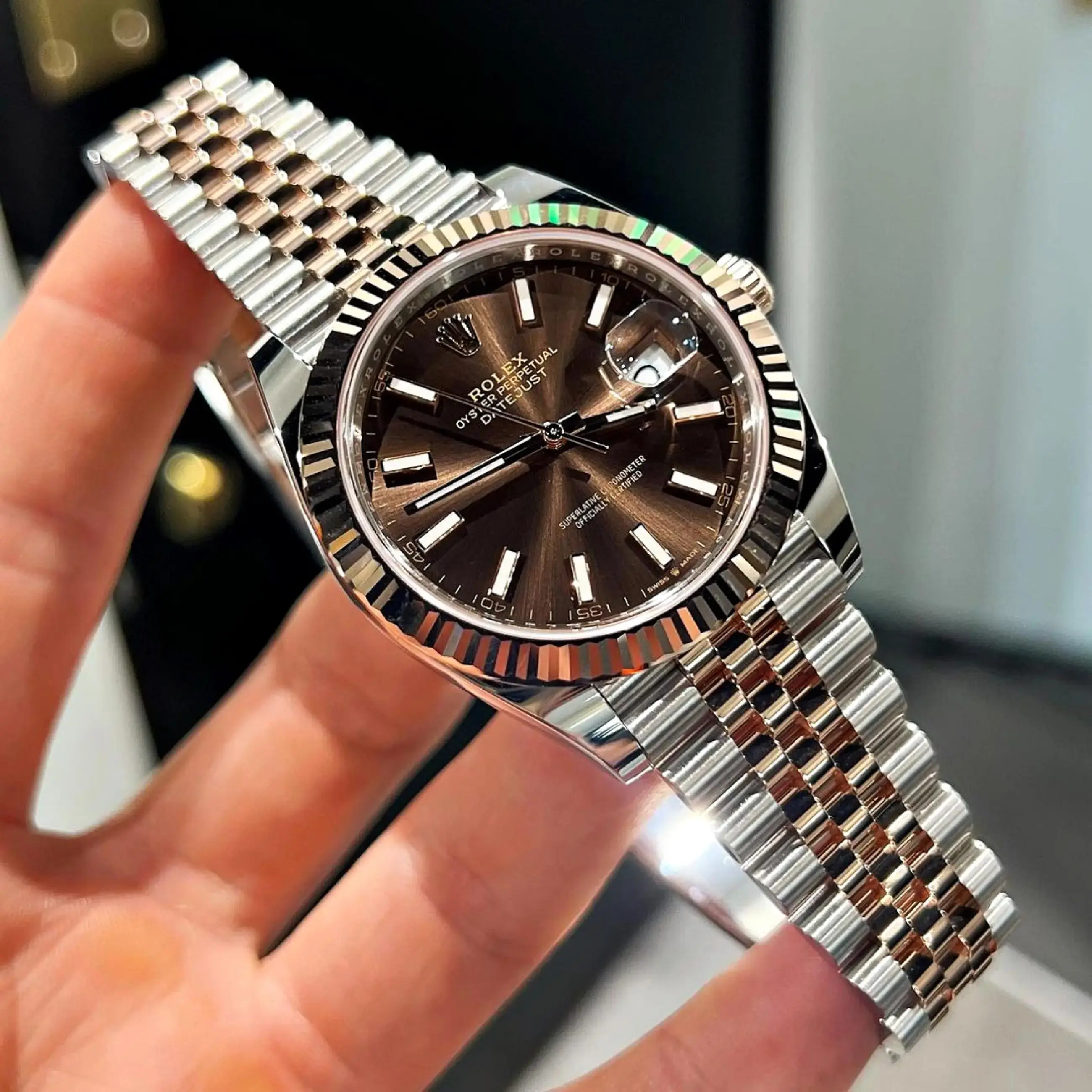 Premium Watches 50% COD order booking contact on whatsup - Brown silver