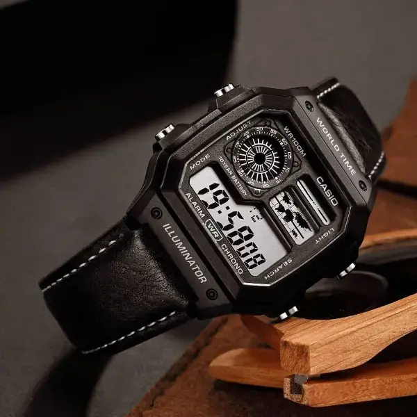 CASIO Casio digital watch for boys - Brown