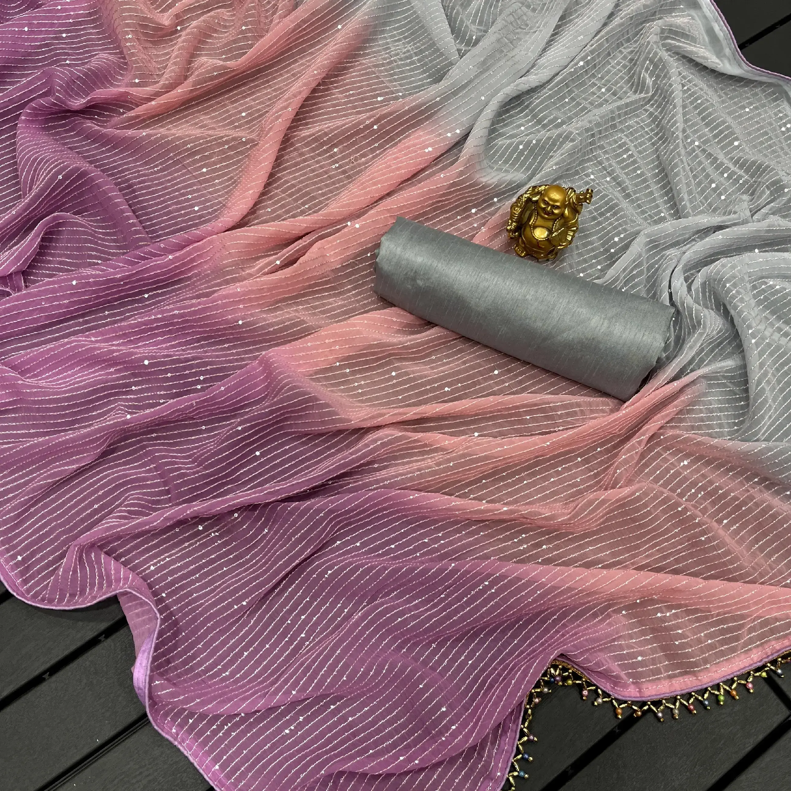 Bollywood Sequence Work Party Wear Saree