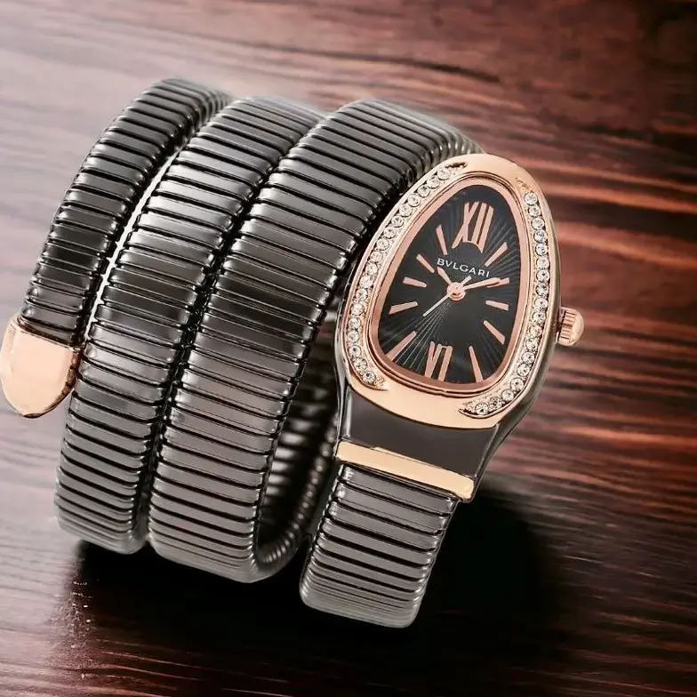 BVLGARI Black Trending Bvlgari combine the finest Italian design Party Wear Women Watch - Black