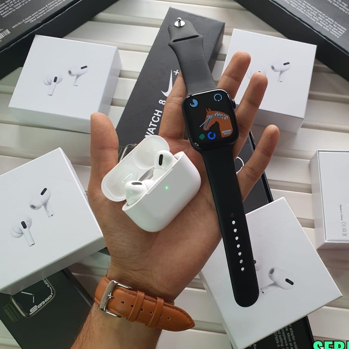 Airpods Iwatch Series Premium Buy SMART WATCH SERIES AND AIRPODS