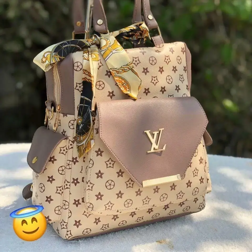 louis vuitton backpack for girls - Venice - Denim - Washed Pink - Women camping and traveling etc. Louis Vuitton Pre-Owned Backpacks for