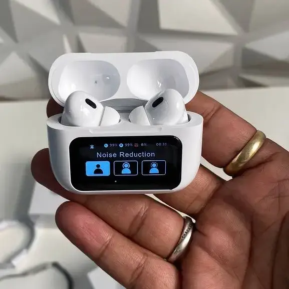Noise Cancellation Airpods Pro2, 2nd Generation with Display - White