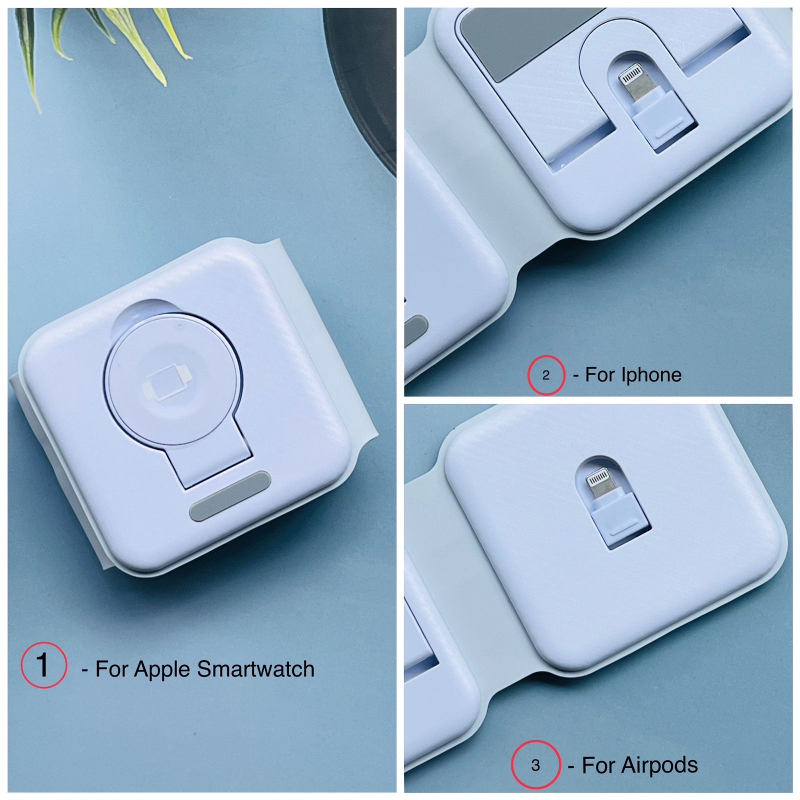 Magsafe Trio Charger For IPhone, Android, Smart Watch,airbuds Users