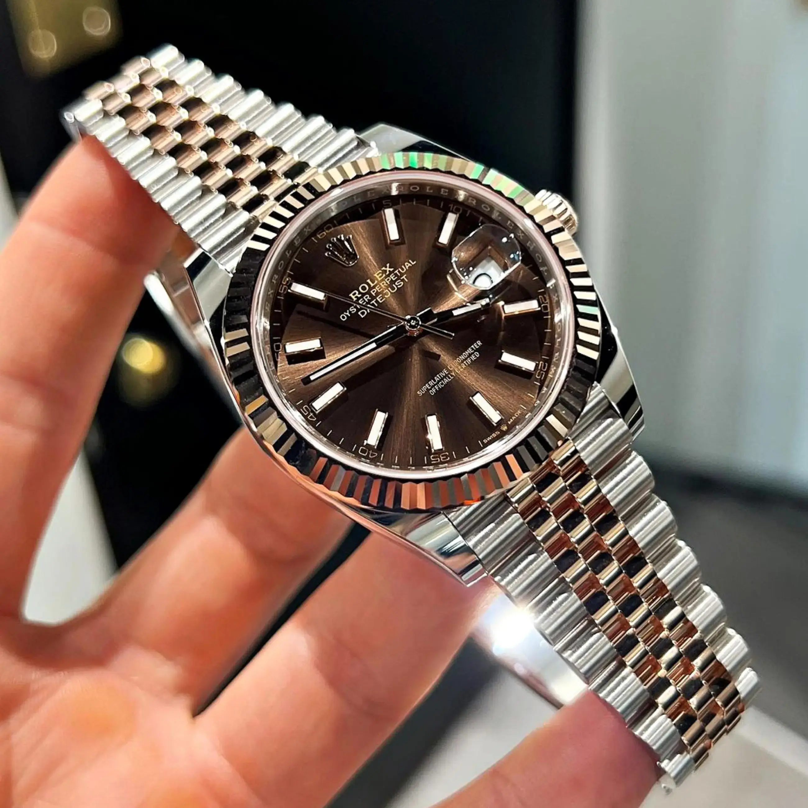 Premium Watches 50% COD order booking contact on whatsup - Brown silver