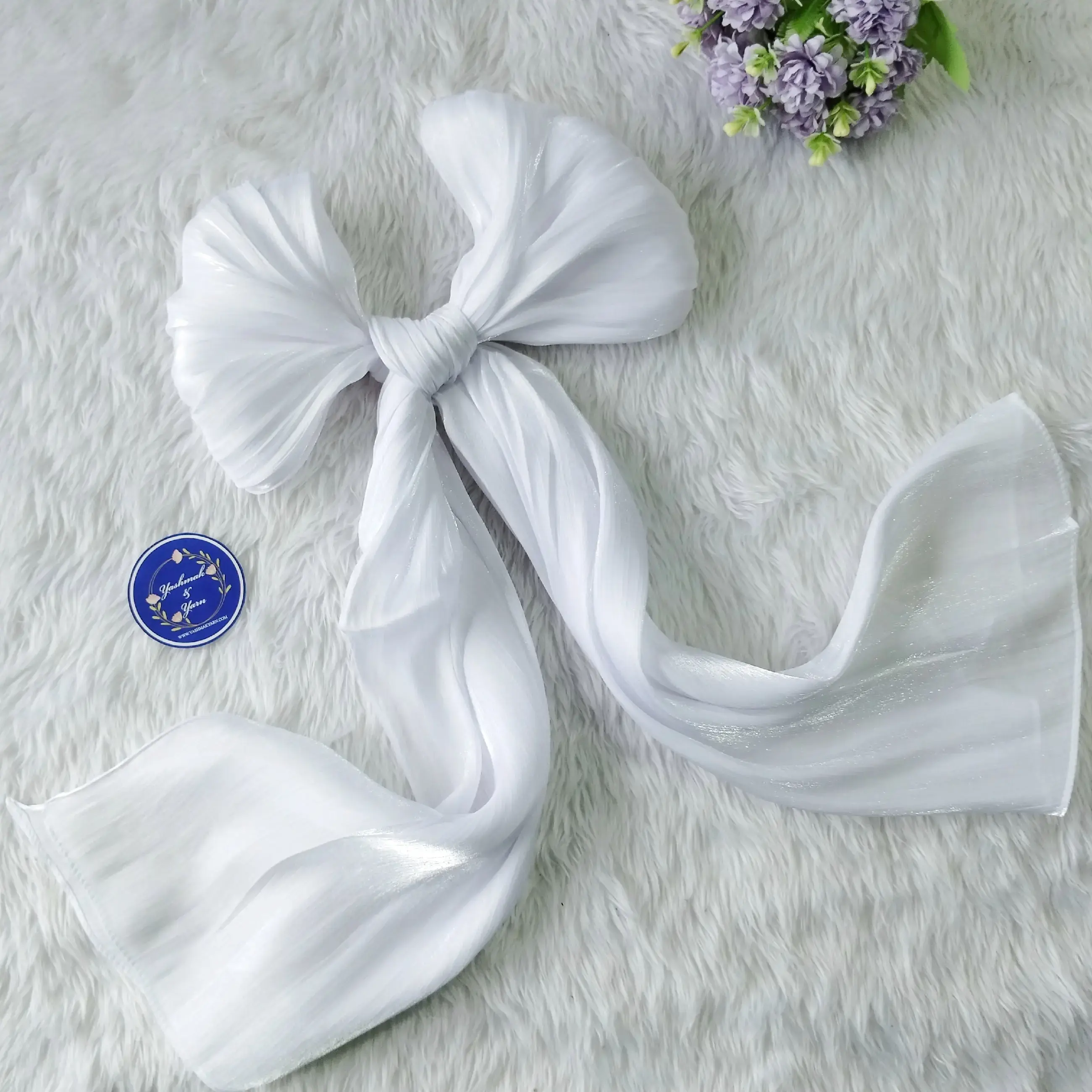 White Quartz (Shimmer Organza) F-1480 - 1