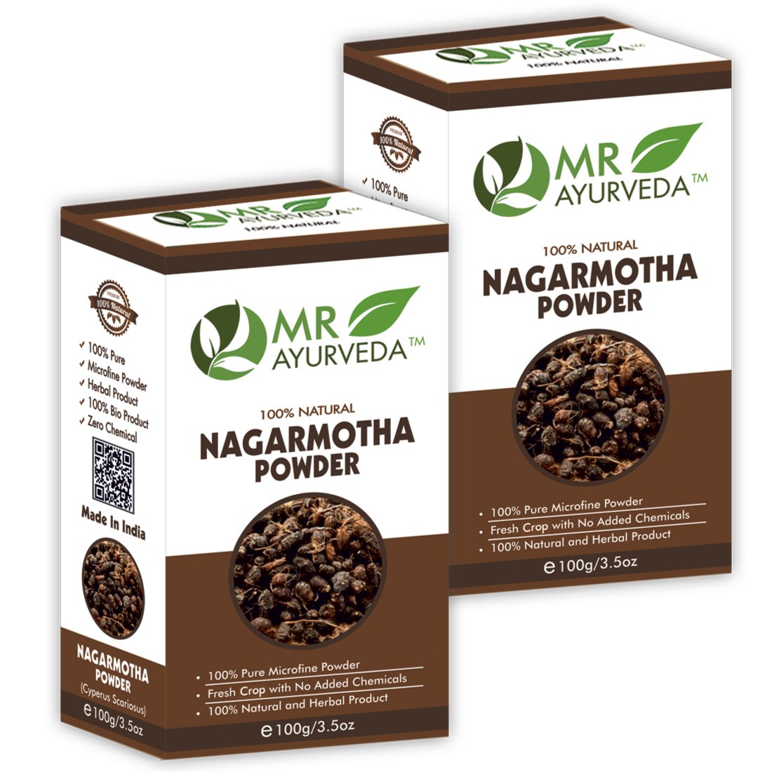 MR Ayurveda Nagarmotha Powder, 100 Grams PACK OF 2 - 1
