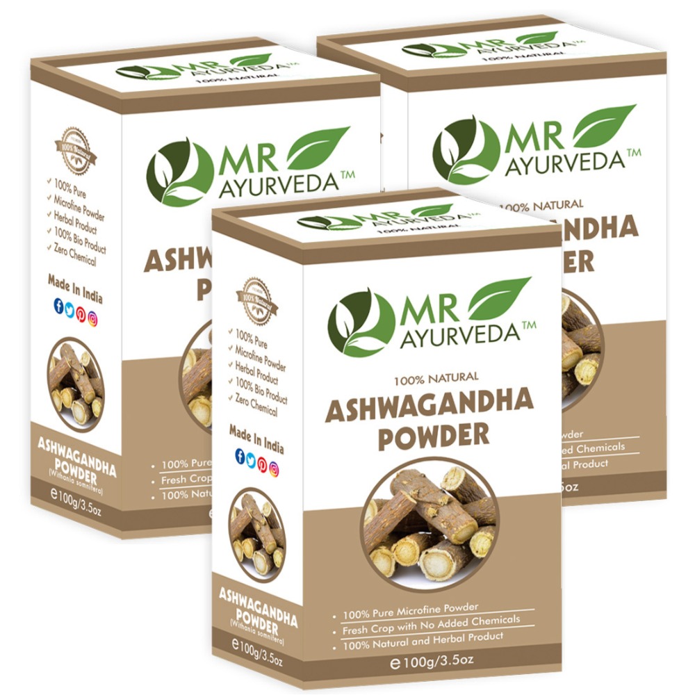 MR Ayurveda Ashwagandha Powder, 100 Grams PACK OF 3 - 1