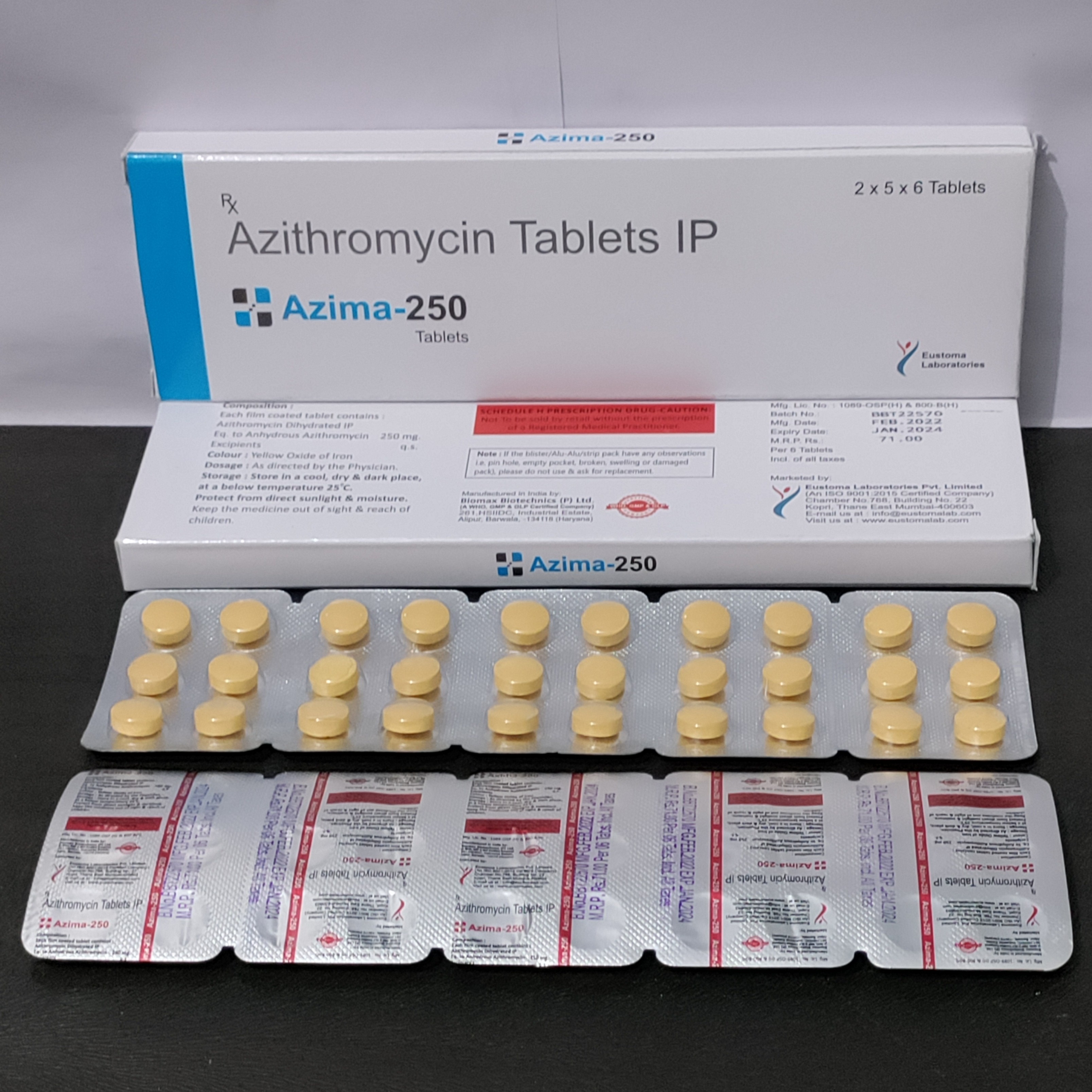 Azithromycin 250mg Tablet