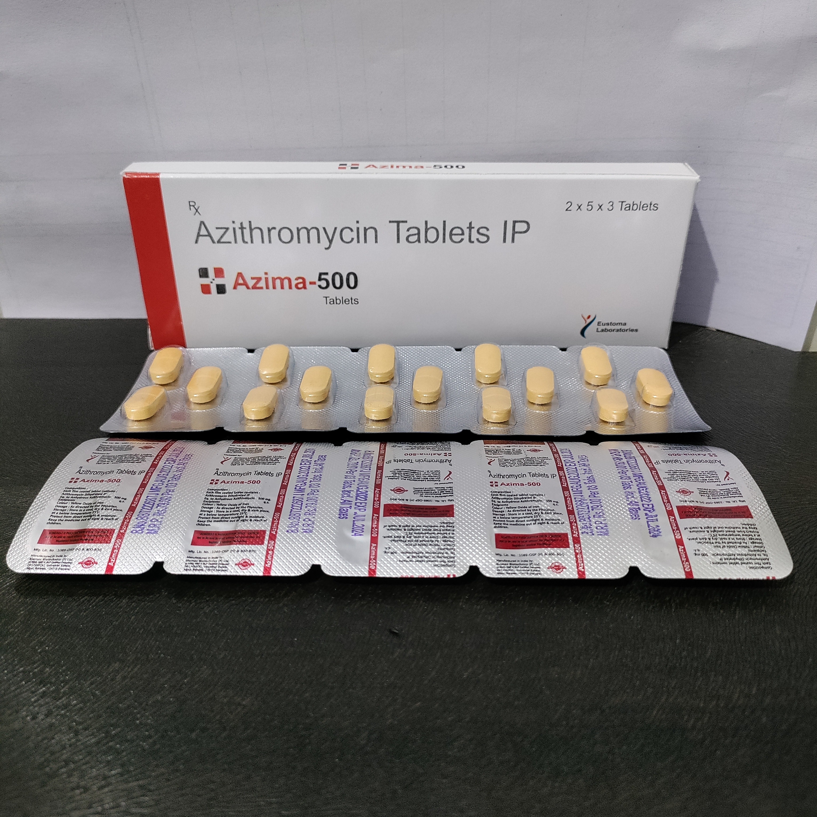 Azima-500 Tablet (Azithromycin 500mg Tablet) - 1