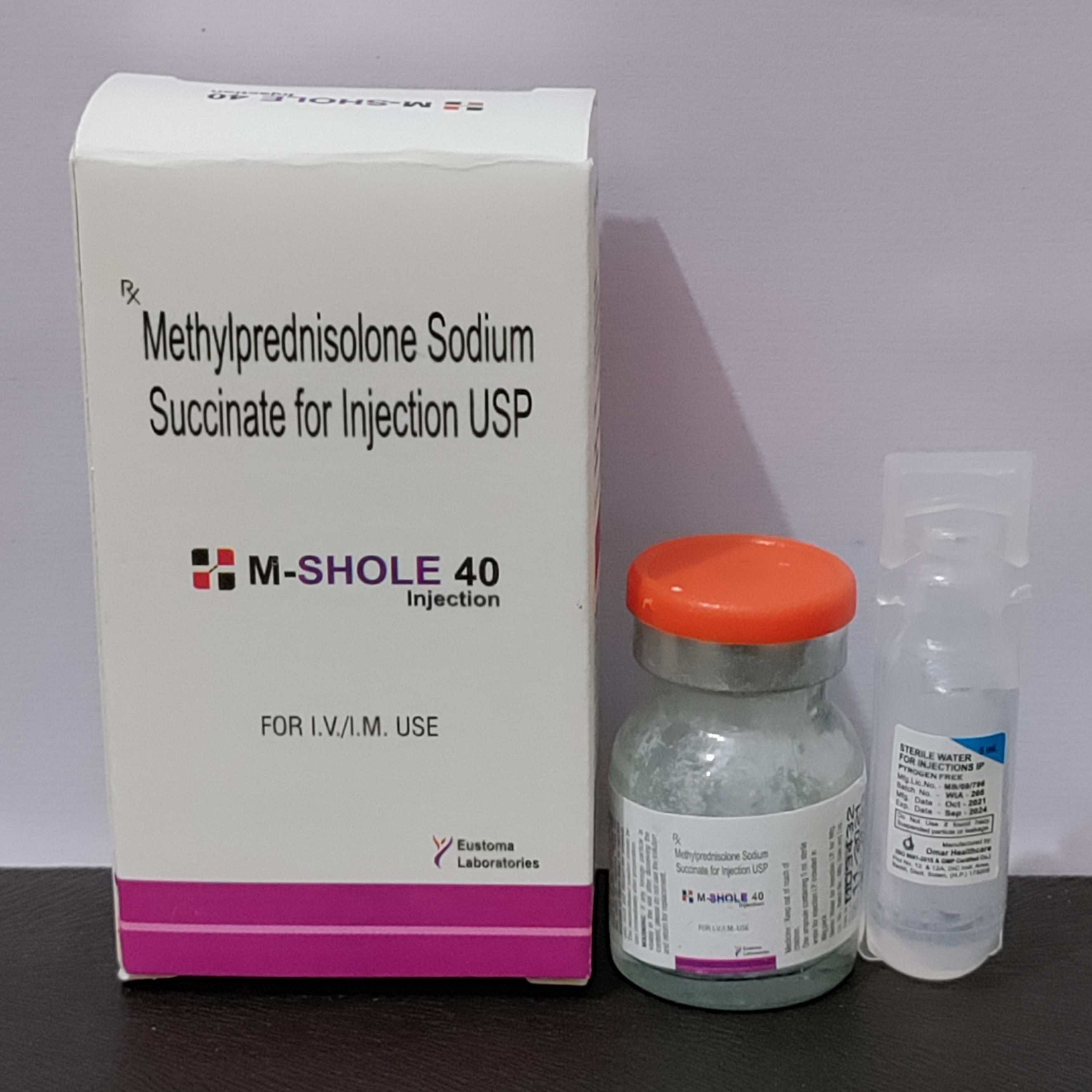 Methyl Inj Methylprednisolone sodium succinate 40mg injection
