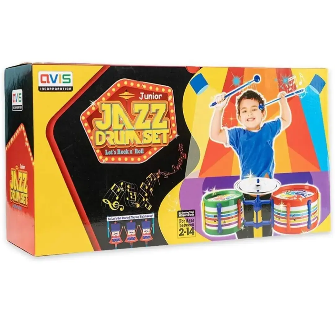 Buy Toyztrend Jazz Drum Set Junior Musical Band Instruments with 2