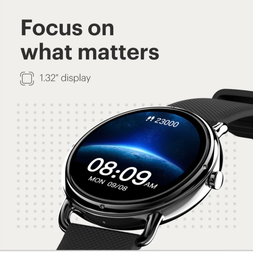 Noise fit buzz with 1.32 inch hd round screen price Clearance