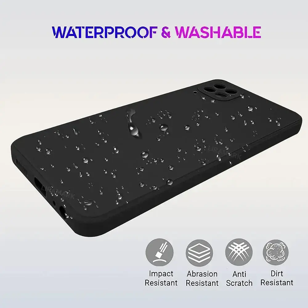 Silicone Soft Back Cover Case for Samsung Galaxy F12 Black - 1