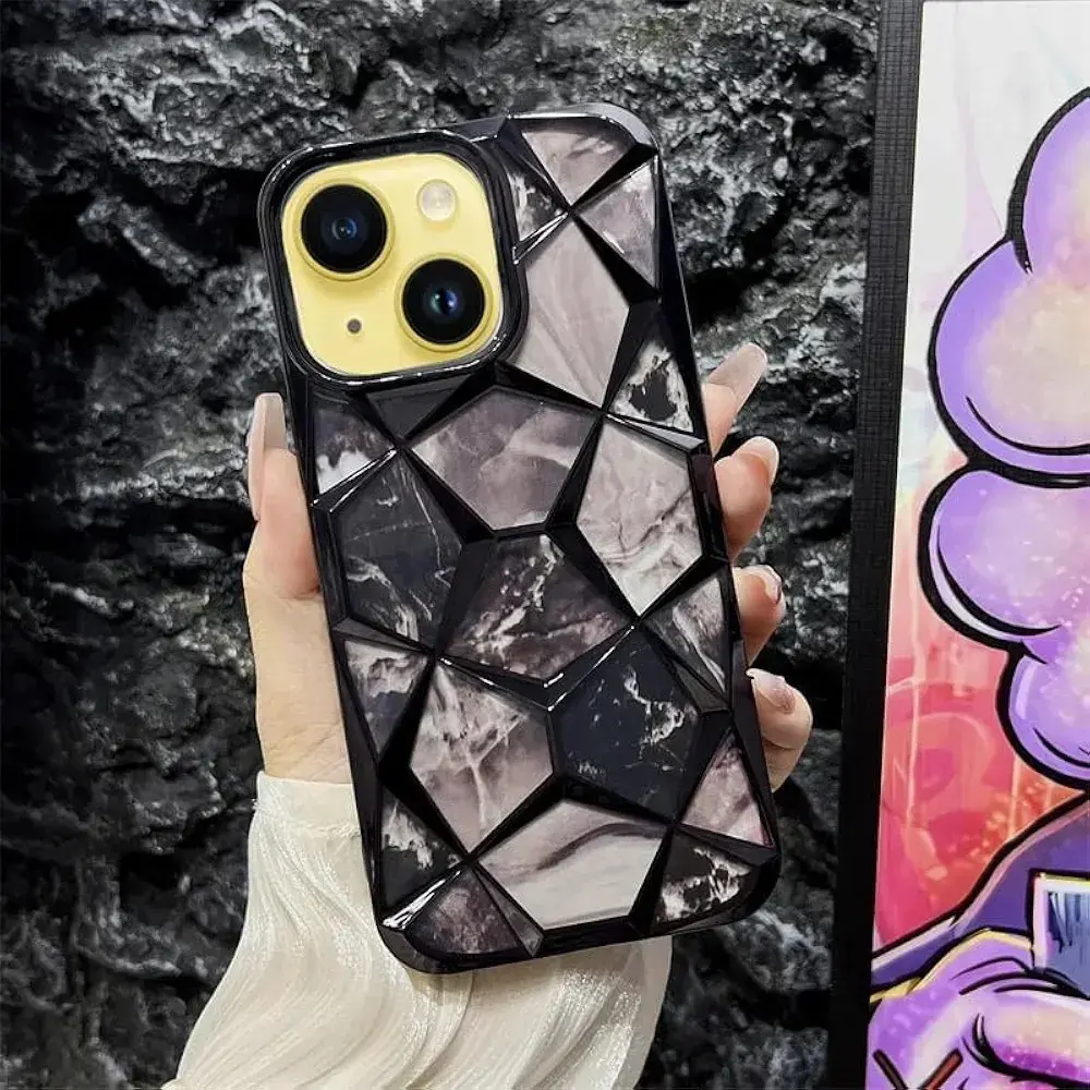 Buy ankSONline Back Cover for iPhone 13 |Diamond Cut Electroplated