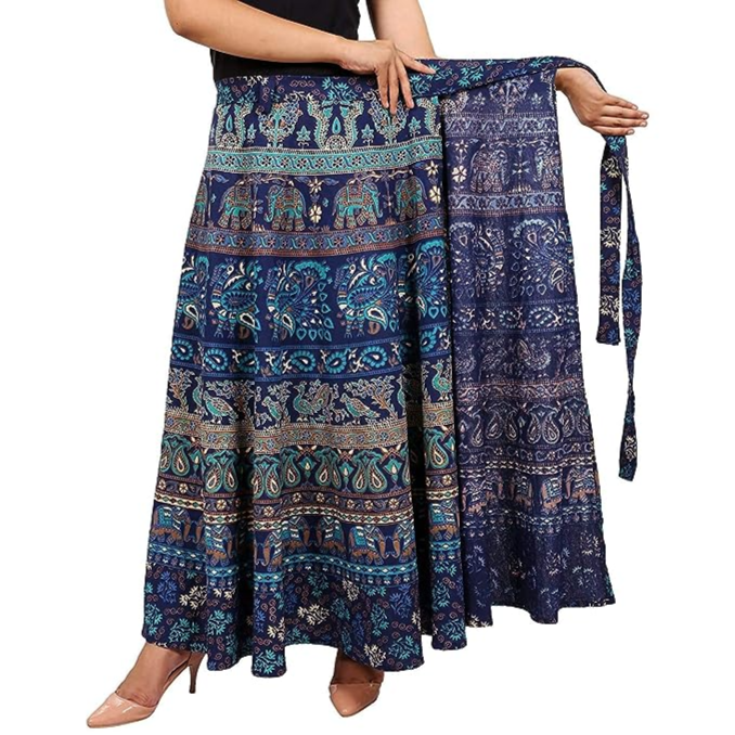 Buy Cotton Wrap Around Skirts online at best price Purnima Exports