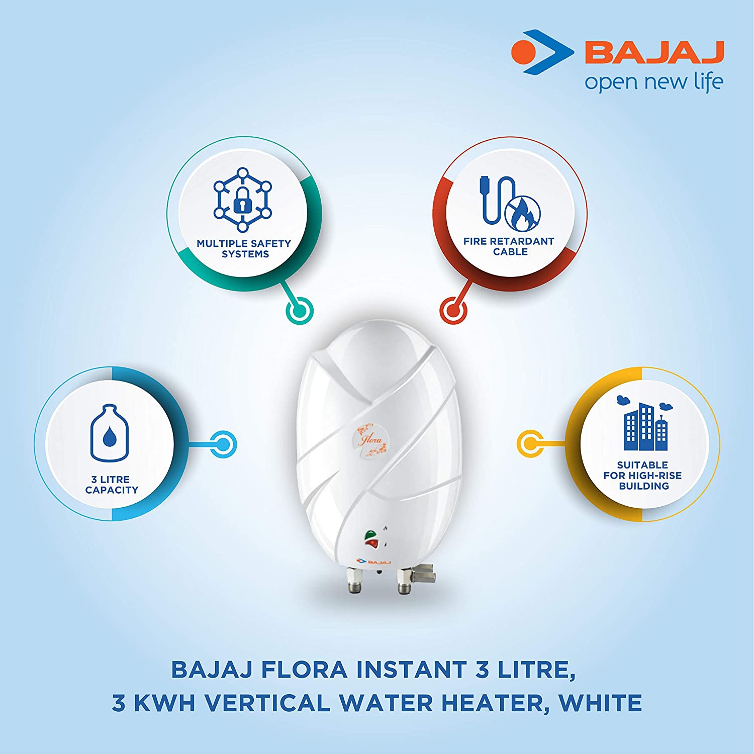 Order BAJAJ Aquaquick 3L Instant Water Heater Online From SHOCK CARE  ENTERPRISES,kollam