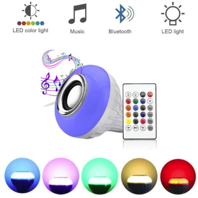 Buy Wireless Bluetooth LED Music Bulb Colourful Lamp Built-in