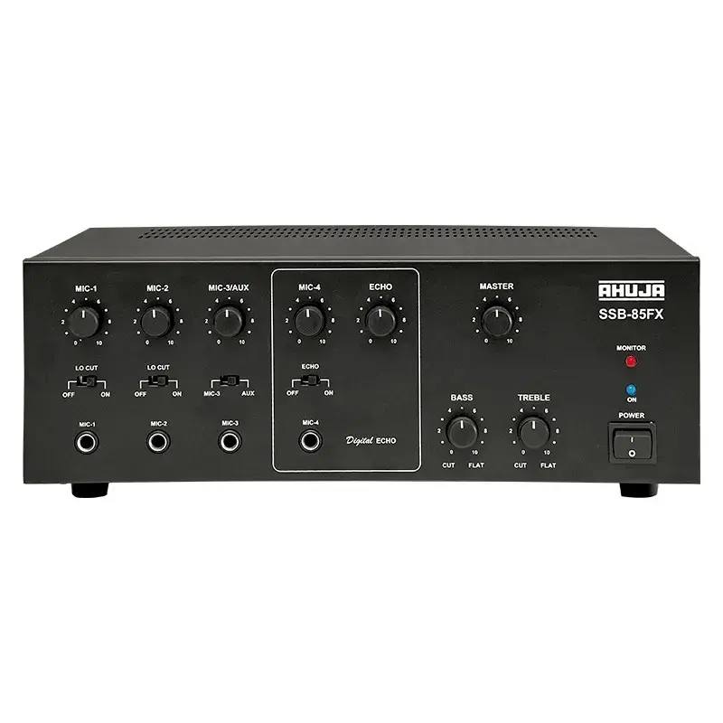 AHUJA SSB-85FX Medium Wattage PA Mixer Amplifier (80)WATTS - 1