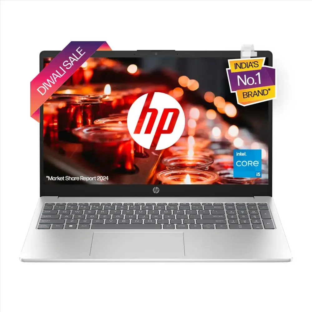 Laptop HP 15s-fd0070TU (Intel Core i5-12th Gen., 8GB RAM, 512GB SSD,15.6" FHD, Dual Spk, Backlit KB, Win 11 & MSO)Silver - 1