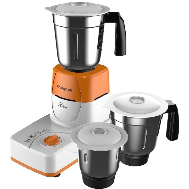 Buy Crompton Diva DS51 500 Watts Mixer Grinder with Jars (White