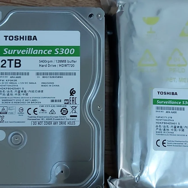 TOSHIBA 2 TB SURVEILLANCE HARD DRIVE,HARD DRIVE